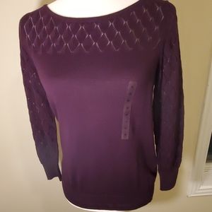 Loft Pointelle Sweater Sz S Like New!